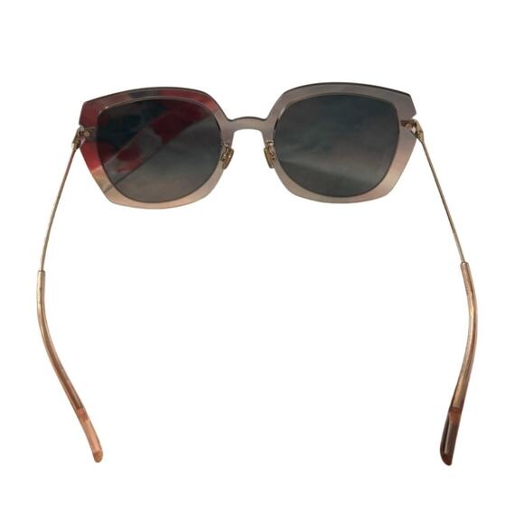 Christian Dior CD Geometric Rimless Sunglasses Gray Gradient Lenses w/ Dior Case